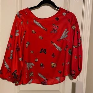 Printed blouse Sz Medium